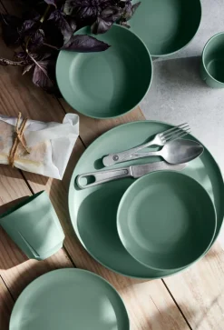 Set de 2 platillos Grand Cru Take Ø19,5 cm, verde niebla