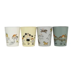 Set de 4 tazas de colección Pippi Cirkus 15 cl, Multi