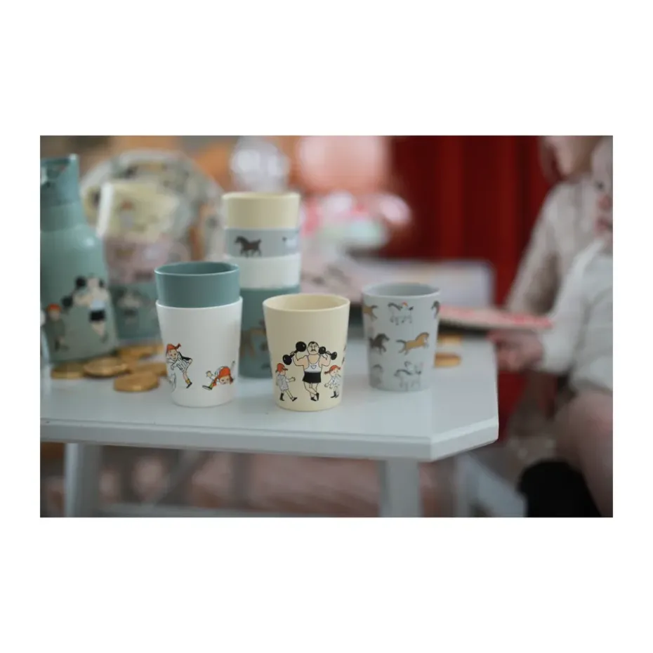 Set de 4 tazas de colección Pippi Cirkus 15 cl, Multi