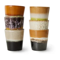 Set de 6 tazas 70's, Soil