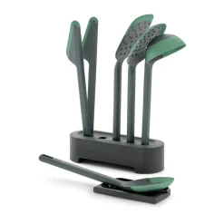 Set de 5 utensilios de cocina anti-rayaduras Lékué 5 piezas, Verde