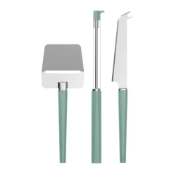 Set de 3 utensilios para quesos Emma, Nordic green