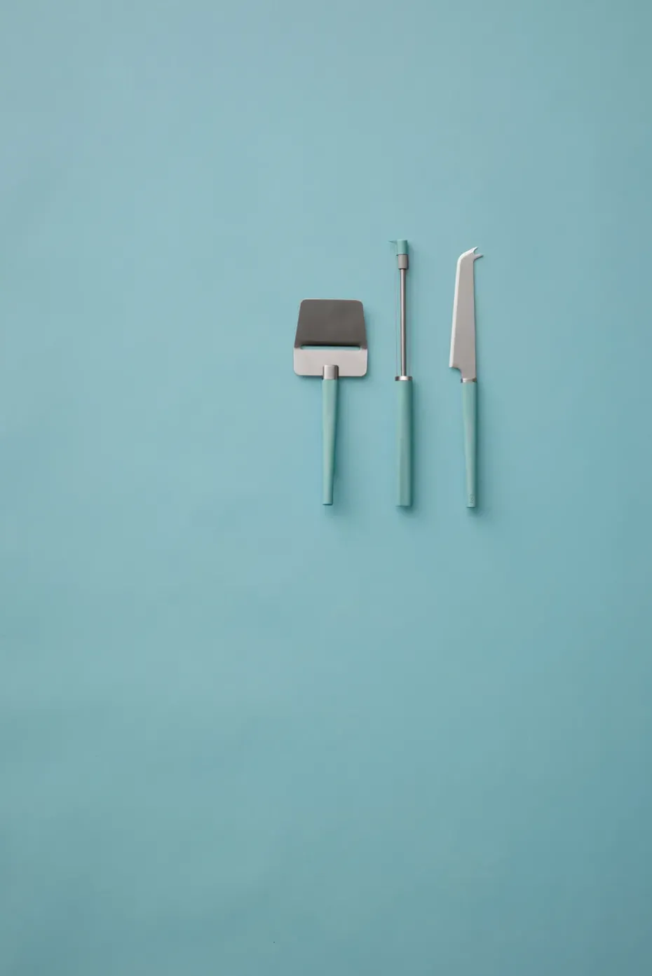 Set de 3 utensilios para quesos Emma, Nordic green