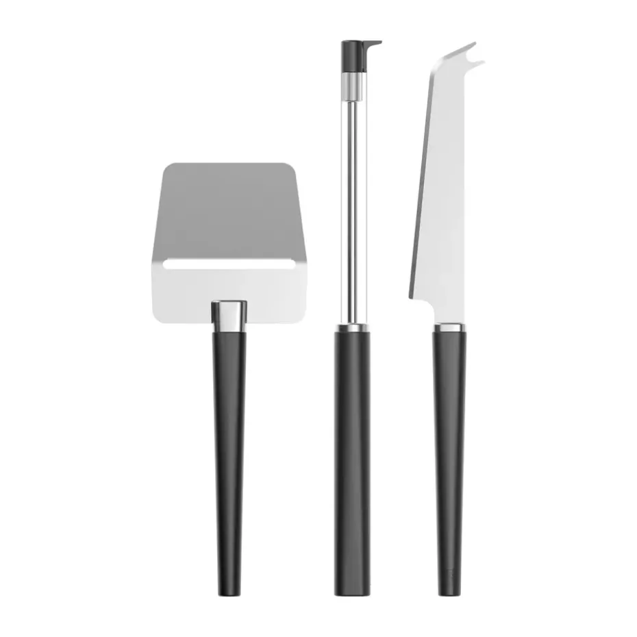 Set de 3 utensilios para quesos Emma, Black
