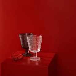 Set de 2 vasos con pie Kastehelmi 26 cl, claro