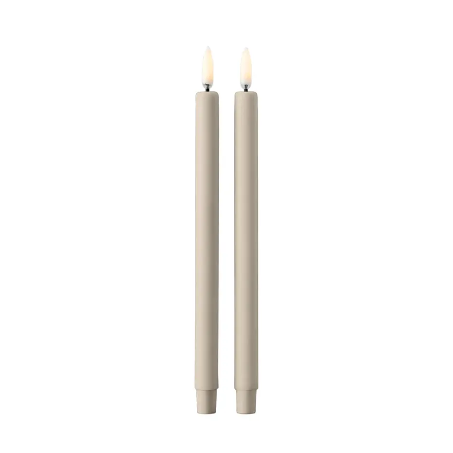 Set de 2 Velas LED STOFF Uyuni Lighting, arena
