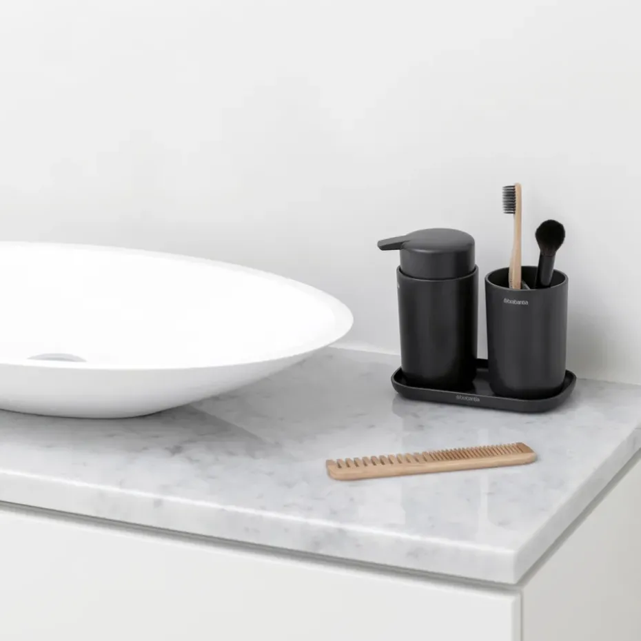 Set de accesorios para el baño ReNew Brabantia, gris oscuro