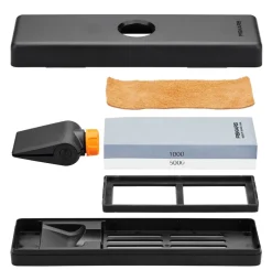 Set de afilador Fiskars, negro-naranja