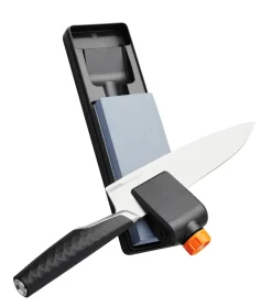 Set de afilador Fiskars, negro-naranja