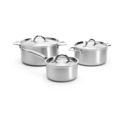 set de cacerolas con tapas de Buyer Alchimy 6 piezas, Acero inoxidable