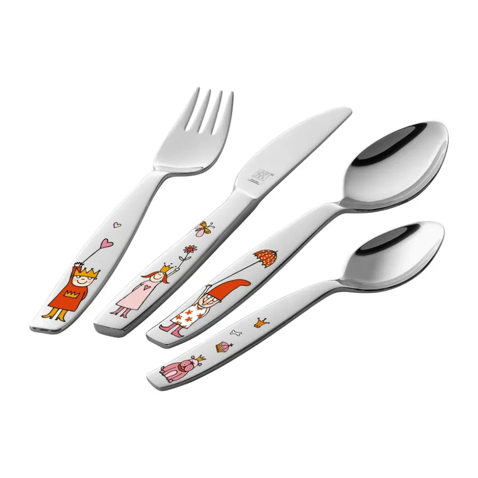 Set de cubiertos para niños Zwilling Twin kids 4 piezas, Emelie prinsessa