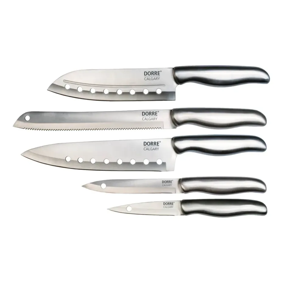 Set de cuchillos Calgary 5 piezas, acero inoxidable