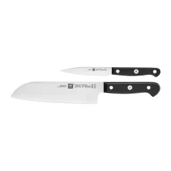 Set de cuchillos Zwilling Gourmet 2 piezas, Negro-acero inoxidable