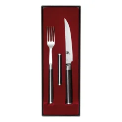 Set de cuhillo y tenedor Kai Shun Classic, cromo-negro