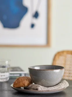 Set de desayuno Sandrine, 12 piezas, Gris