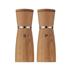 Set de molinillo de sal y pimienta Ceramill Nature, roble