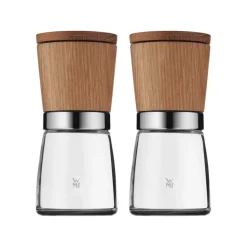 Set de molinillos de especias Ceramill, roble-vidrio