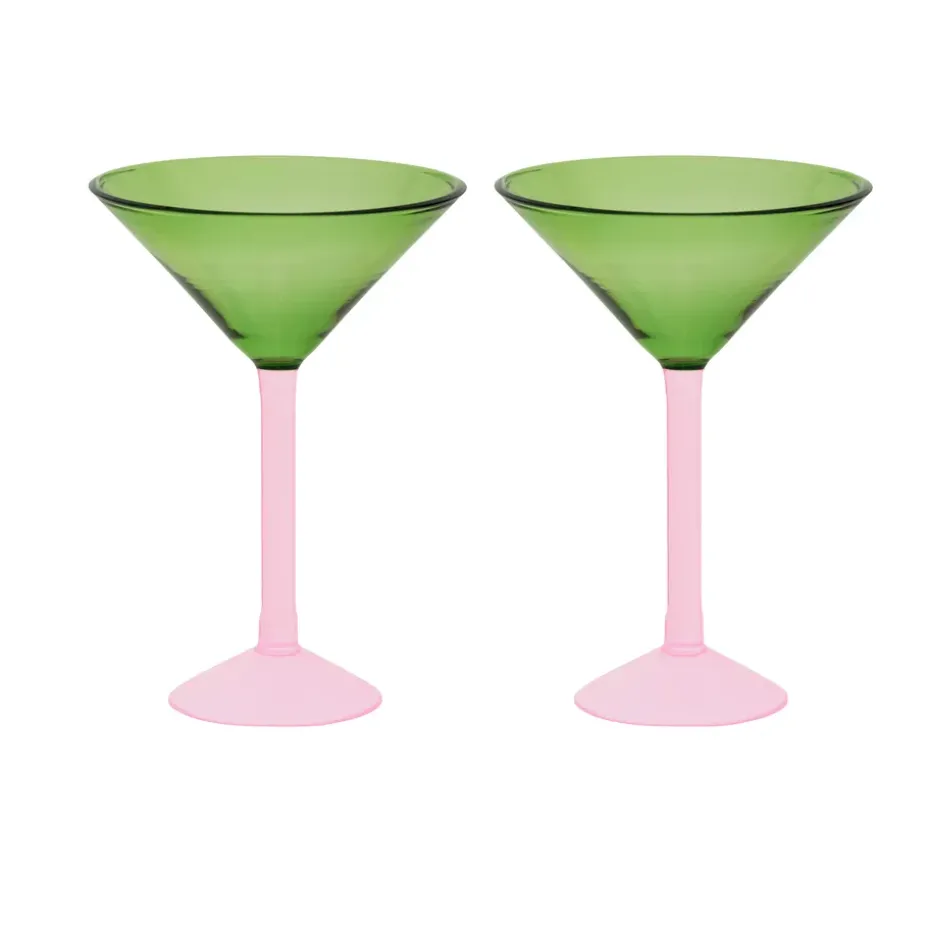 Set de regalo de copas de martini Urban Nature Culture, 2-pack, Green