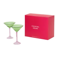 Set de regalo de copas de martini Urban Nature Culture, 2-pack, Green