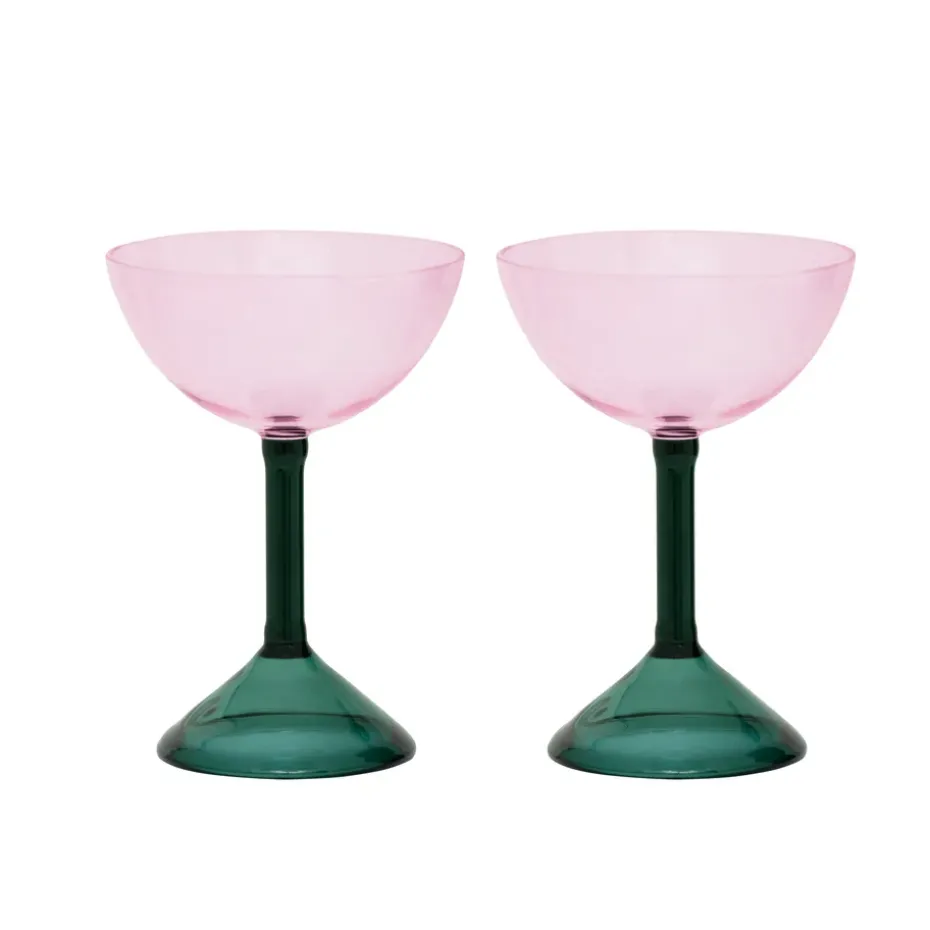 Set de regalo de copas Urban Nature Culture, 2-pack, Pink