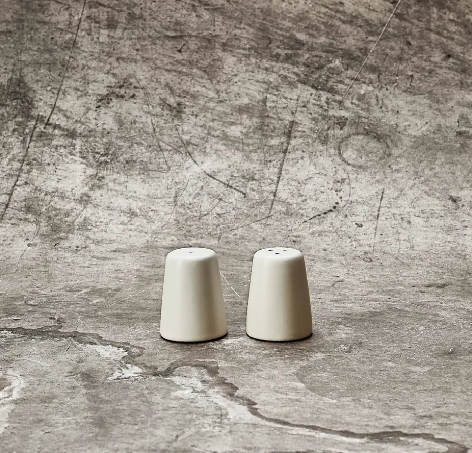 Set de salero y pimentero Raw, Arctic white