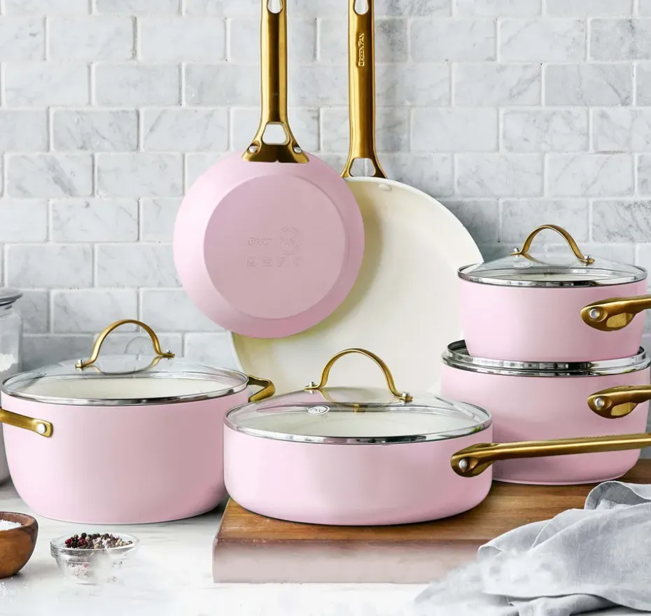 Set de sartenes 20 + 26 cm Padova, Blush pink