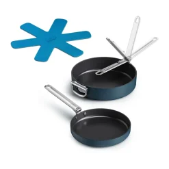 Set de sartenes antiadherentes Space 2 piezas, Azul