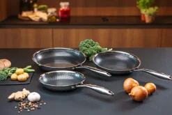 Set de sartenes hybrid coating Hâws Santo, 3 piezas, Acero inoxidable