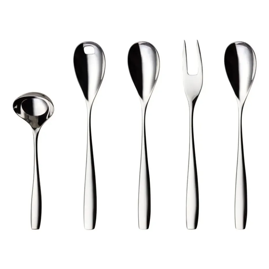 Set de servir Julie 5 cubiertos, acero inoxidable