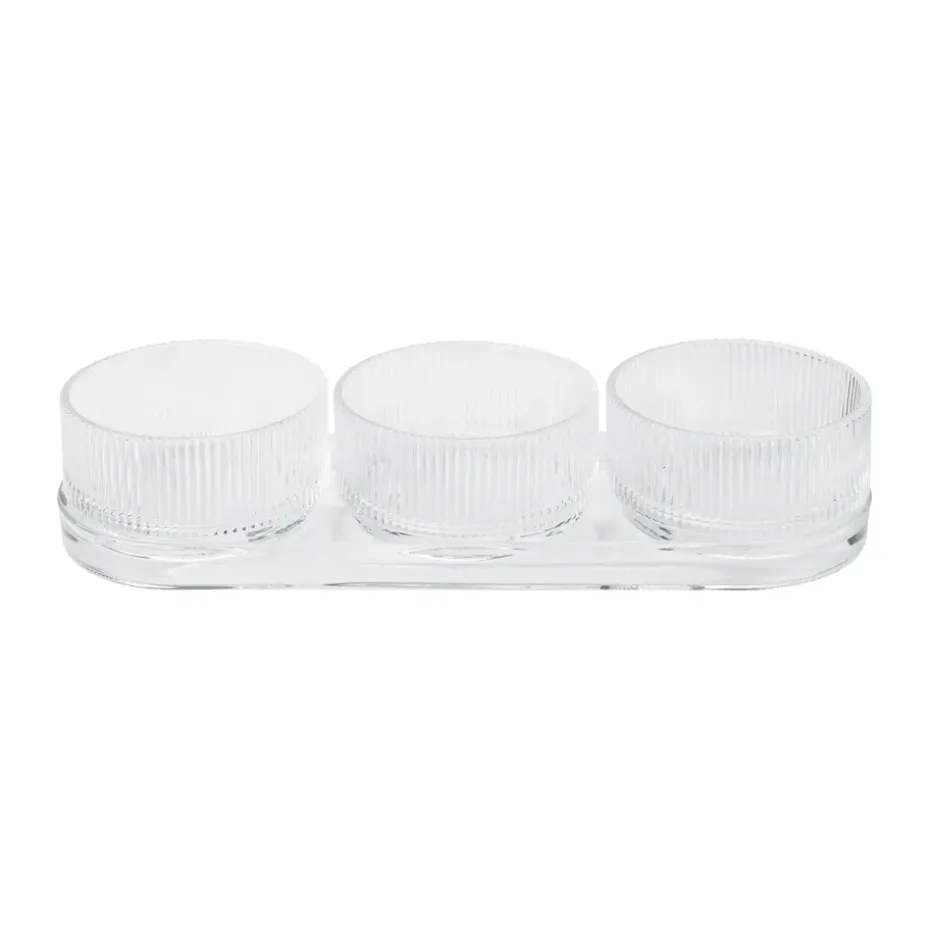 Set de tapas Pilastro set de 4, Clear