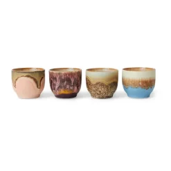 Set de tazas 70's, 25 cl 4-pack, Lagoon