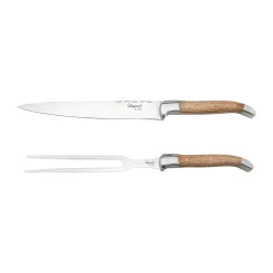 Set de trinchar Laguiole By Hâws, 2 piezas, Roble
