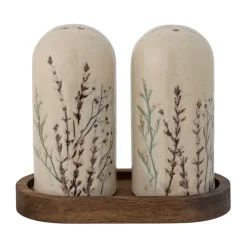 Set salero y pimentero Bea, 2 piezas, Natur