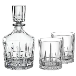 Set whiskey Perfect Serve 3 piezas, transparente
