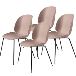 Silla Beetle con las patas negras 4 unidades, Sweet Pink