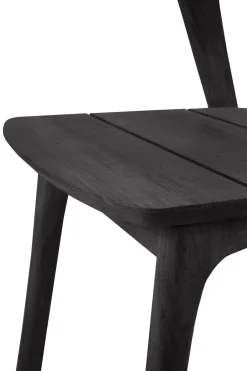 Silla Bok outdoor, Teca tintada en negro