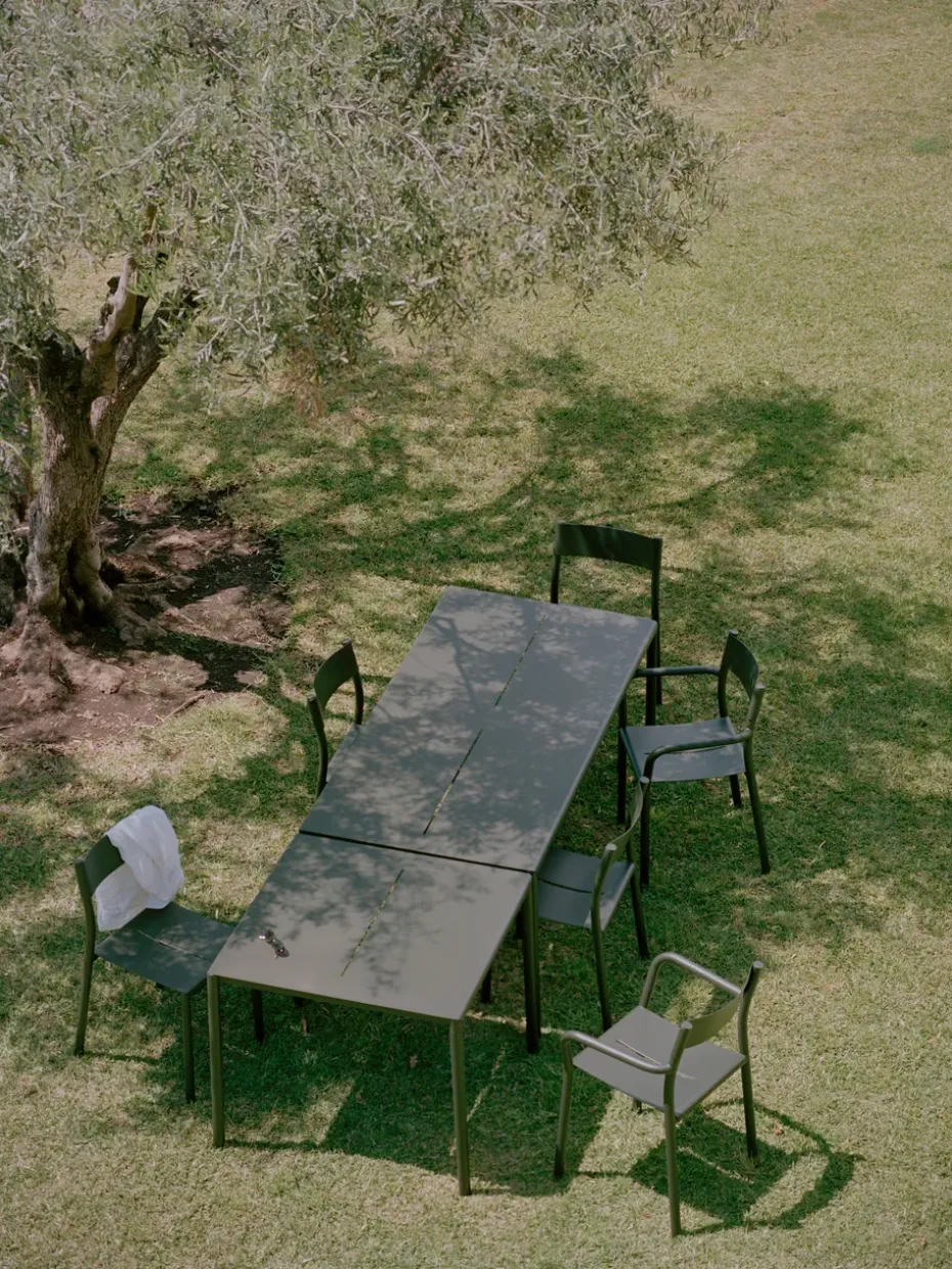 Silla con reposabrazos May Armchair Outdoor, Dark Green