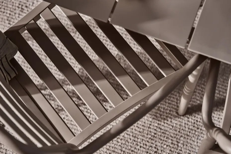 Silla con reposabrazos Messina, Taupe