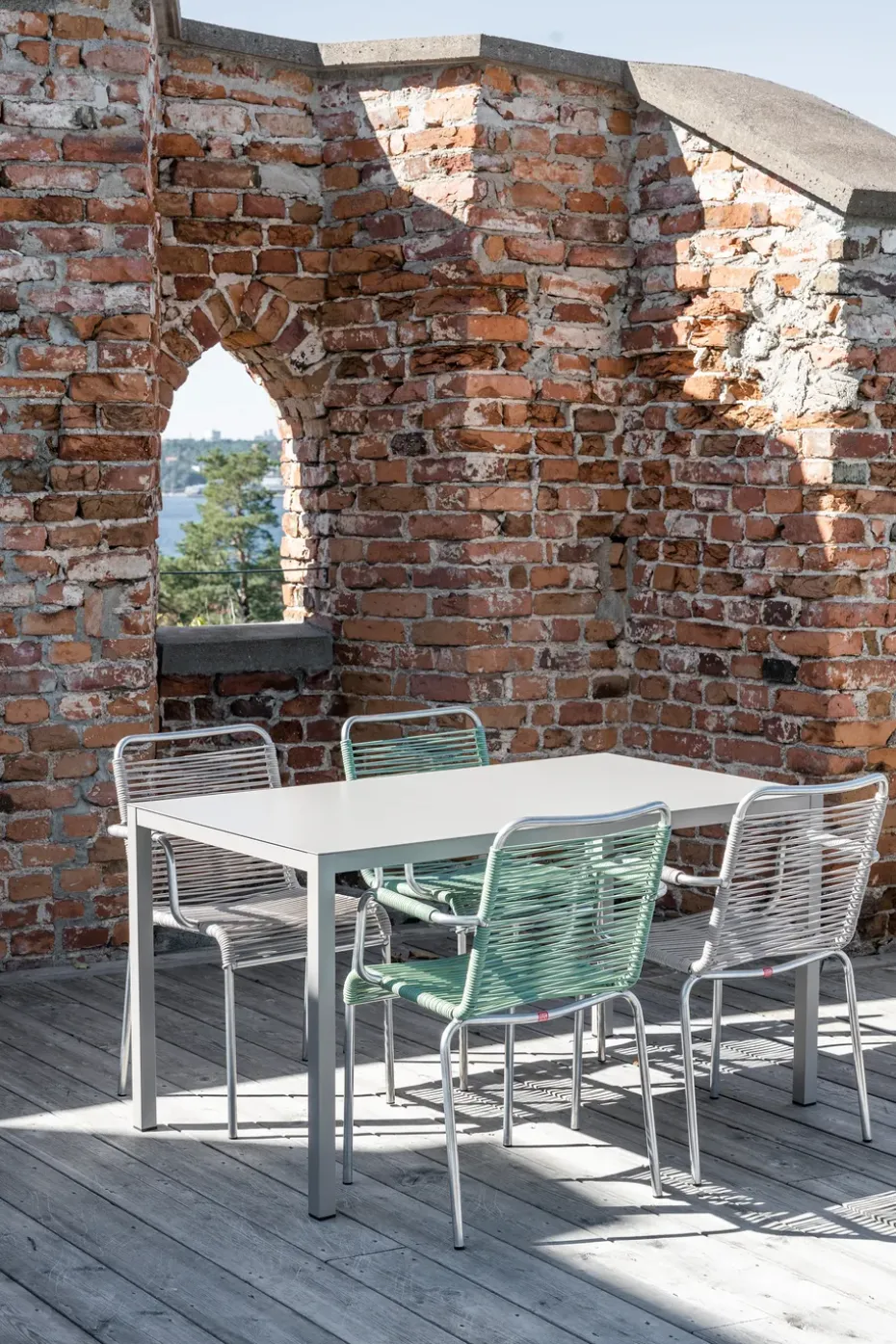 Silla con reposabrazos Mya aluminio, Grey