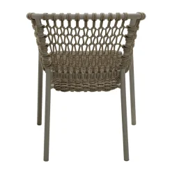 Silla con reposabrazos Ocean soft rope, Taupe