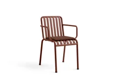 Silla con reposabrazos Palissade, Iron red