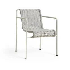 Silla con reposabrazos Palissade Cord Dining, Sky grey