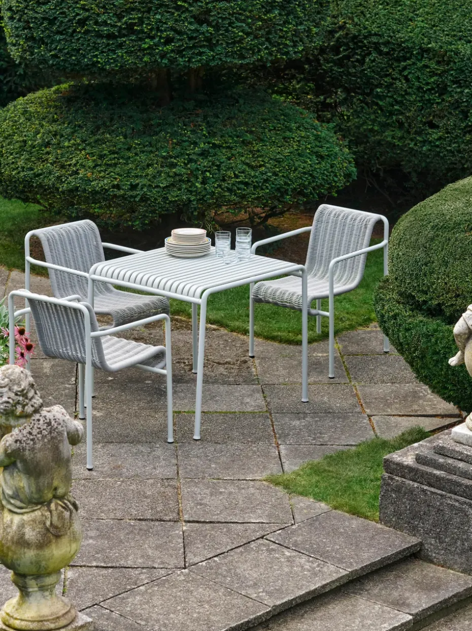 Silla con reposabrazos Palissade Cord Dining, Sky grey