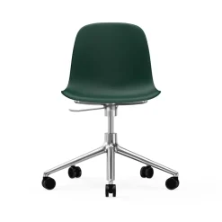 Silla de oficina Form chair swivel 5W, Verde, aluminio, ruedas