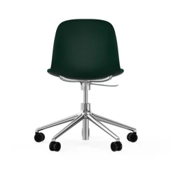 Silla de oficina Form chair swivel 5W, Verde, aluminio, ruedas