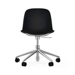 Silla de oficina Form chair swivel 5W, Negro, aluminio, ruedas