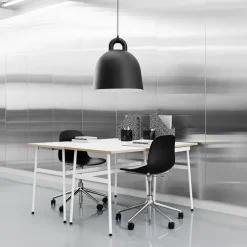 Silla de oficina Form chair swivel 5W, Negro, aluminio, ruedas