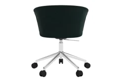 Silla de oficina Kendo Swivel con 5 ruedas, Pine-polished aluminium