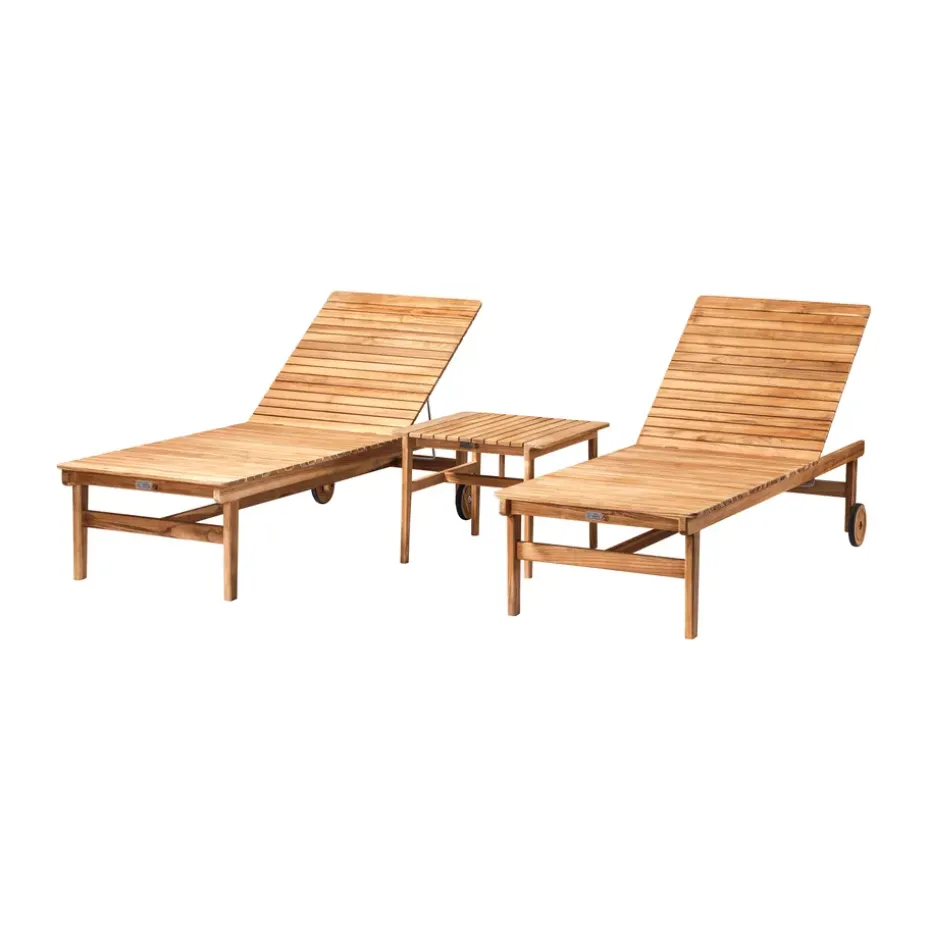 Silla de sol M8 Sammen, Teak-nature oiled