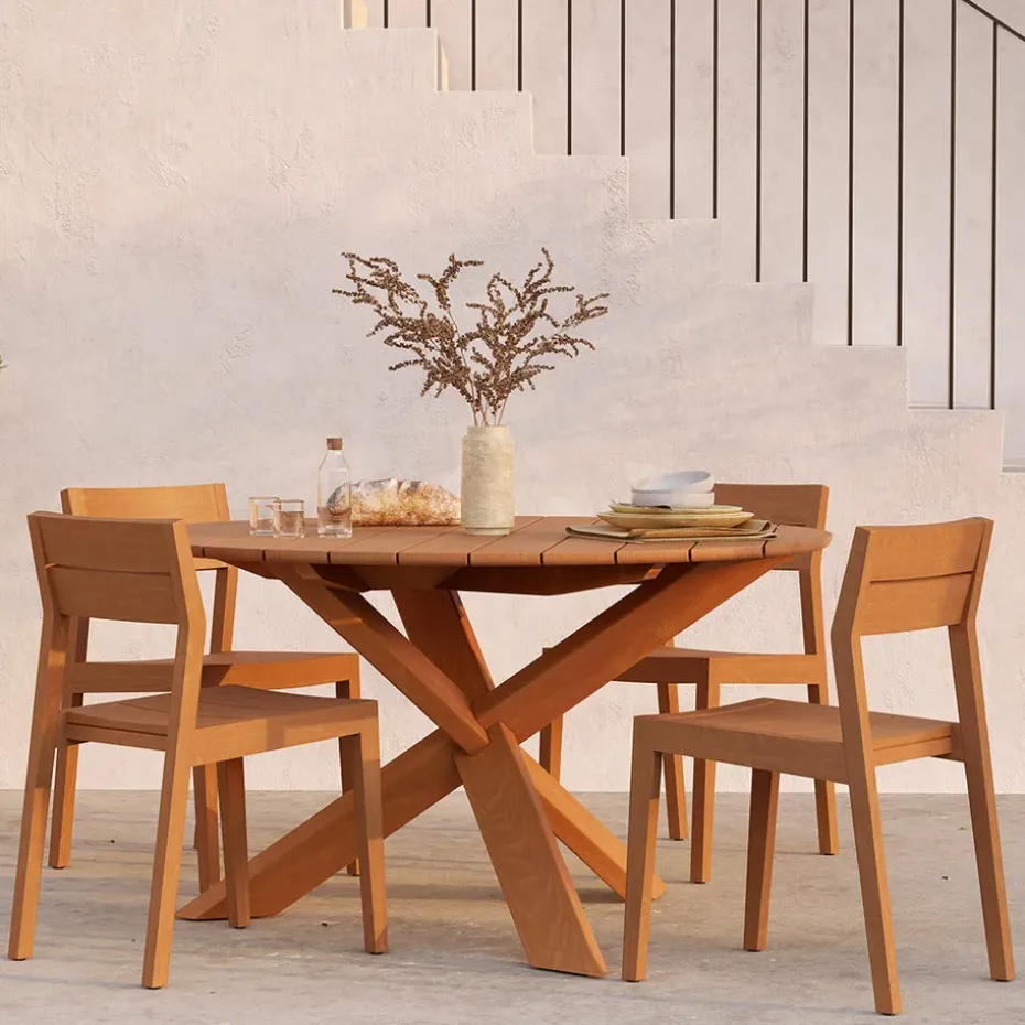 Silla Ex 1 outdoor, Teca